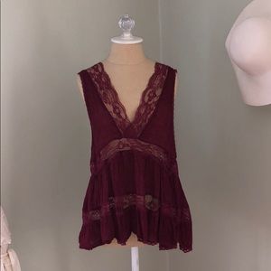 Free People lace top